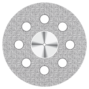 {{photo.Alt || photo.Description || 'Диск алмазный Superflex (22 mm) NTI красный 8 отверстий двусторонний'}}