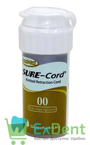 {{photo.Alt || photo.Description || 'Нить ретракционная №00 SURE-CORD, без пропитки, из микрофибры (2,54 м)'}}