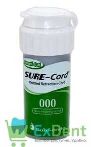 {{photo.Alt || photo.Description || 'Нить ретракционная №000 SURE-CORD, без пропитки, из микрофибры (2,54 м)'}}