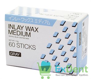 {{photo.Alt || photo.Description || 'Inlay Wax Medium моделировочный воск средний, 60 палочек, серый'}}