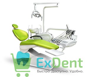 {{photo.Alt || photo.Description || 'Стоматологическая установка AY-A 1000 верхняя подача инструментов, со стулом врача'}}