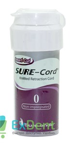 Нить ретракционная №0 SURE-CORD, без пропитки, из микрофибры (2,54 м)