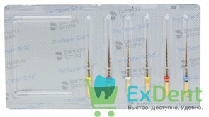 {{photo.Alt || photo.Description || 'ProTaper (ПроТейпер) Gold машинный SХ-F3(асс), 25 мм, Dentsply, для лечения сложных случаев (6 шт)'}}