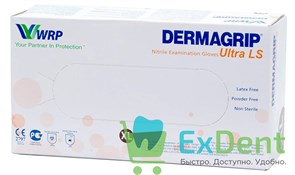 Перчатки Dermagrip XL, нитриловые, неопудренные, нестерильные, смотровые (180 шт)