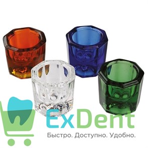 Стаканчик для раствора цветной, стекло (V 1-5 мл)