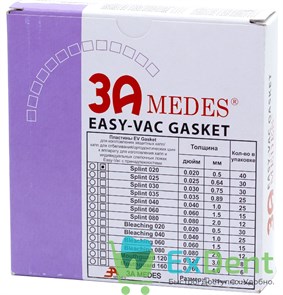 {{photo.Alt || photo.Description || 'Пластины EV Gasket Splint - 0.5 квадратные, для изготовления ортодонтических шин, 127 мм (40 шт)'}}