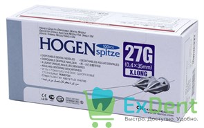Иглы карпульные (0,4 х 35 мм) 27G Hogen Spitze (100 шт)