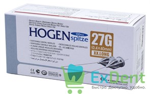Иглы карпульные (0,4 х 40 мм) 27G Hogen Spitze (100 шт)