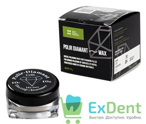 Polir Diamant - паста твёрдая в банке для зеркальной полировки зубных протезов из керамики (10 г)