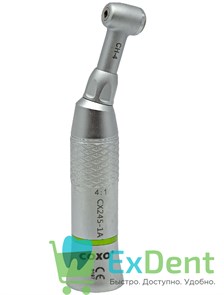 Наконечник угловой 4:1 COXO CX245-1A 2009 понижающий, кнопочный без света и без охлаждения