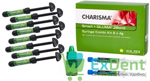 Charisma Smart (Харизма) Combi набор (8 х 4 г + 4 мл + 2 х 2,5мл) - светоотв. пломбировочный
