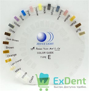 {{photo.Alt || photo.Description || 'Расцветка Zeo Ce Light Color Guide тип E: 18 цветов (Stain)'}}