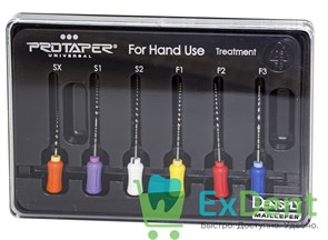 ProTaper (ПроТейпер) ручной S1-F3, 31 мм, SX, 19 мм Dentsply, для лечения сложных случаев (6 шт)