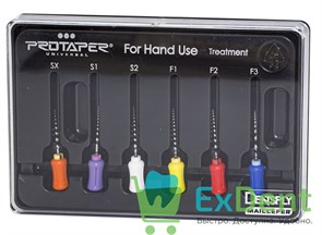 ProTaper (ПроТейпер) ручной S1-F3, 21 мм, SX, 19 мм Dentsply, для лечения сложных случаев (6 шт)