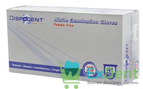 {{photo.Alt || photo.Description || 'Перчатки Dispodent XS, нитриловые голубые,текстура на пальцах неопудренные, нестерильные (100 шт)'}}
