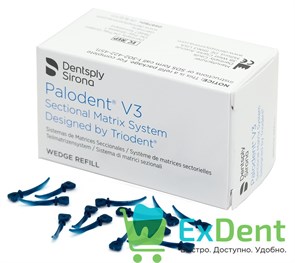 {{photo.Alt || photo.Description || 'Клинья матричные Palodent (Палодент) V3 medium Wedges маленьких (100 шт)'}}