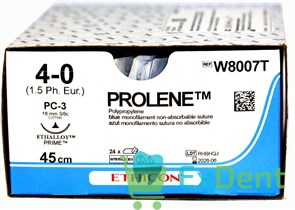 {{photo.Alt || photo.Description || 'Шовный материал Prolene (Пролен) 4-0, 45 см с иглой 16 мм PC-3'}}