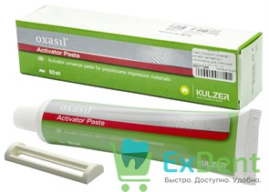 {{photo.Alt || photo.Description || 'Oxasil (Оксасил) universal activator (активатор) - катализатор для слепочной массы в тубах (60 мл)'}}