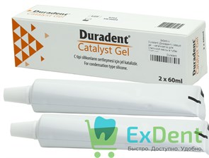 {{photo.Alt || photo.Description || 'Duradent (Дюрадент) catalyst gel  - катализатор для слепочной массы в тубах (2x60 мл)'}}