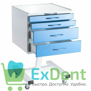 Стол инструментальный процедурный специальный СИПС-М-01 (4 ящика)