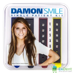 {{photo.Alt || photo.Description || 'Damon Q2 Single Patient Kit, Стандартный торк, 20 брекетов на верхнюю и нижнюю челюсть'}}