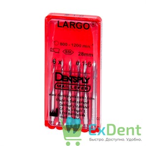 Largo (Ларго) №1-6, 28 мм, Dentsply, бор, для расширения устья канала (6 шт)
