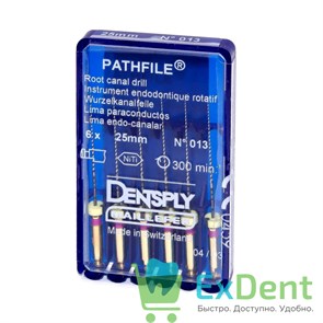 PathFile №13, 25 мм, Dentsply, NiTi инструмент для создания ковровой дорожки (6 шт)