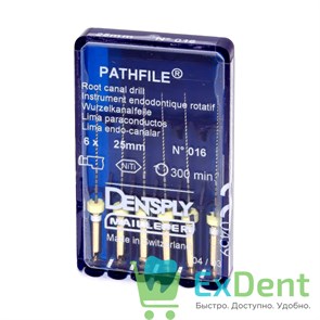 PathFile №16, 25 мм, Dentsply, NiTi инструмент для создания ковровой дорожки (6 шт)