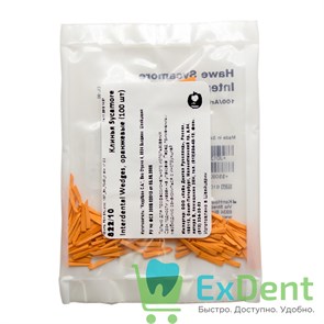{{photo.Alt || photo.Description || 'Клинья Sycamore Interdental Wedges - деревянные из платана, межзубные, оранжевые (100 шт)'}}