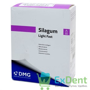 {{photo.Alt || photo.Description || 'Silagum (Силагум) Light Fast - А- силикон,для коррегирующих оттисков,с меньшим временем (2  х 50 мл)'}}