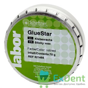 {{photo.Alt || photo.Description || 'Воск GlueStar - липкий, красный Scheftner (70 г)'}}