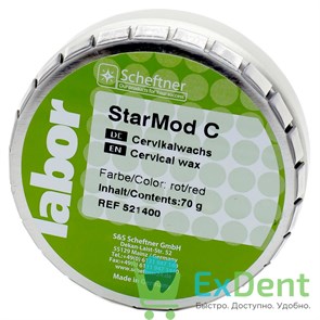 {{photo.Alt || photo.Description || 'Воск StarMod C - пришеечный, цервикальный, красный Scheftner (70 г)'}}