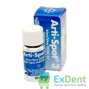 {{photo.Alt || photo.Description || 'Артикуляционная жидкость Bausch синяя - индикатор трущихся поверхностей (15 мл)'}}