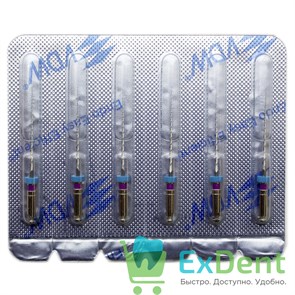 Mtwo-File NiTi №10/.04, 21/25 мм, система вращающихся файлов, блистер (6 шт)