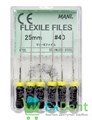 FLEXILE FILES №40 25 мм Mani для препарирования искр-ных каналов опиливающими движениями (6 шт) - фото 10021