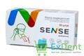 Маски медицинские голубые Sense, лицевые, защитные, трехслойные (50 шт) - фото 21606