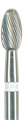 H379-023UF-FG Твердосплавный финир NTI, форма олива, белое кольцо, ультра-мелкое - фото 30166