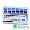 Гуттаперчевые штифты 04 №30 VDW - для пломбирования корневых каналов (60 шт) - фото 7667